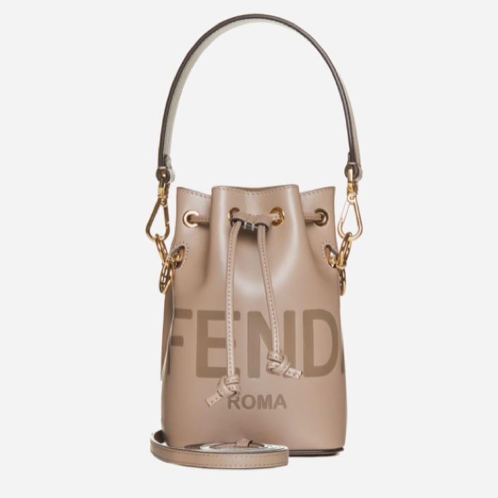Fendi Tan Crossbody Bag with Gold Accents